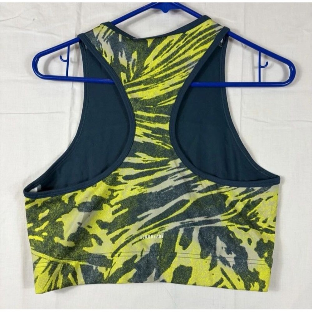 Adidas Primegreen Aeroready Zoe Saldana Sports Training Bra Women’s Large NWT - Picture 2 of 7